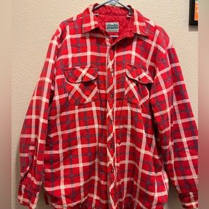 Men’s red plaid jacket